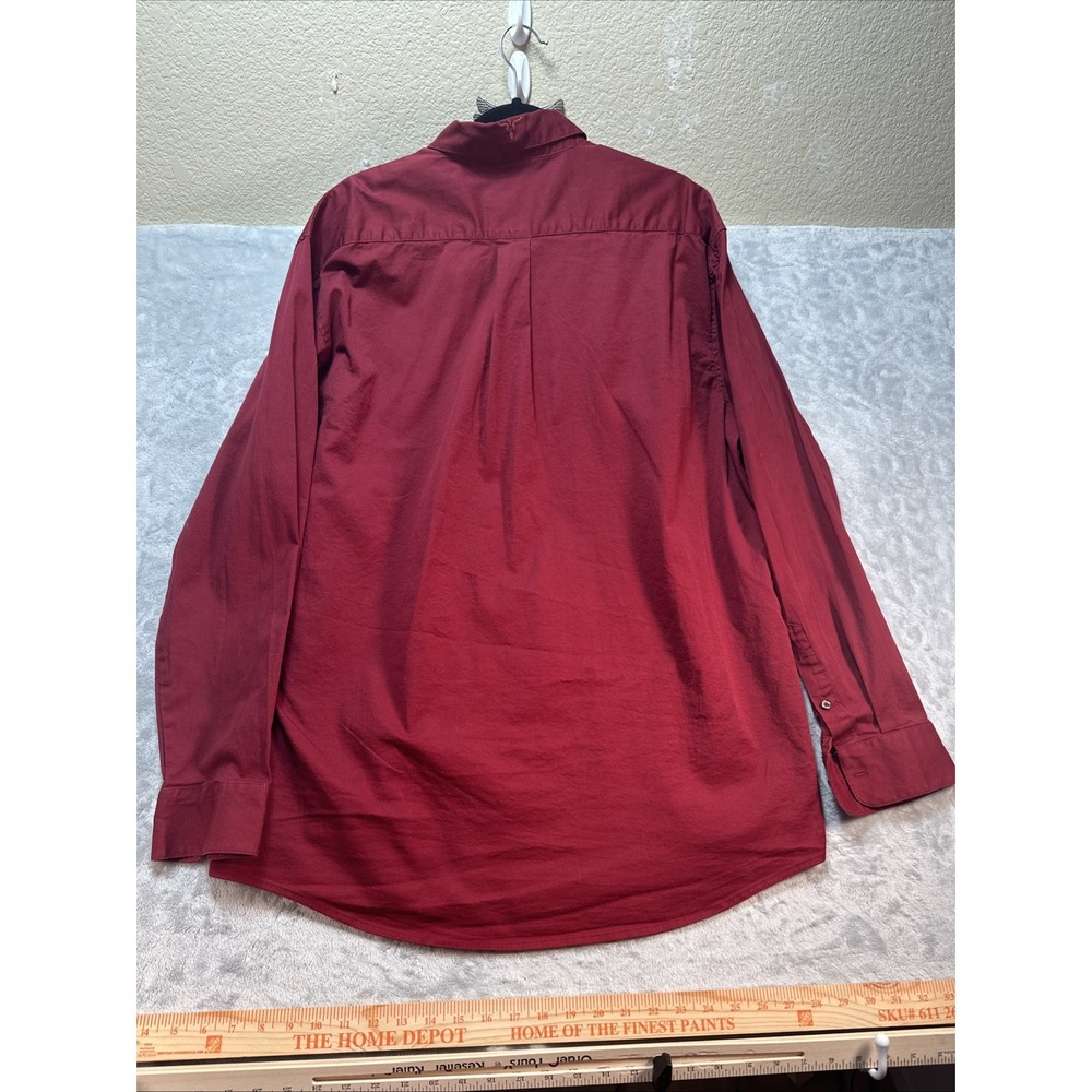 Wrangler‎ 20X Competition Shirt Men XL Long Sleeve Western Cowboy Rodeo Red - Picture 5 of 13
